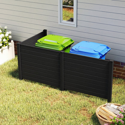 48 x 38 Inch Air Conditioner Fence, 3 Panels, Black Decorative Fencing & Flooring at Gallery Canada