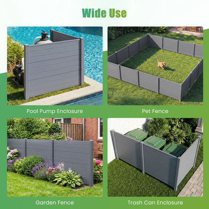 48 x 38 Inch Air Conditioner Fence, 2 Panels, Gray Decorative Fencing & Flooring at Gallery Canada