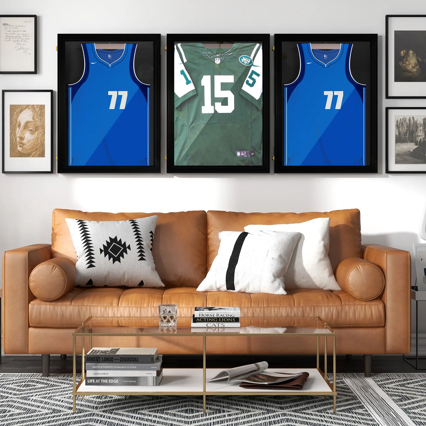 Jersey Display Frame Set, Acrylic Sports Shirt Shadow Box, 23.5" x 31.5", Black Jersey Display Cases at Gallery Canada