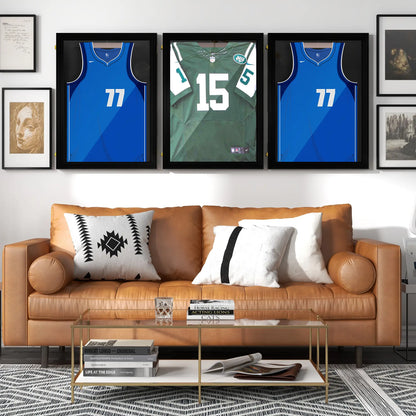 Jersey Display Frame Set, Acrylic Sports Shirt Shadow Box, 23.5" x 31.5", Black Jersey Display Cases at Gallery Canada