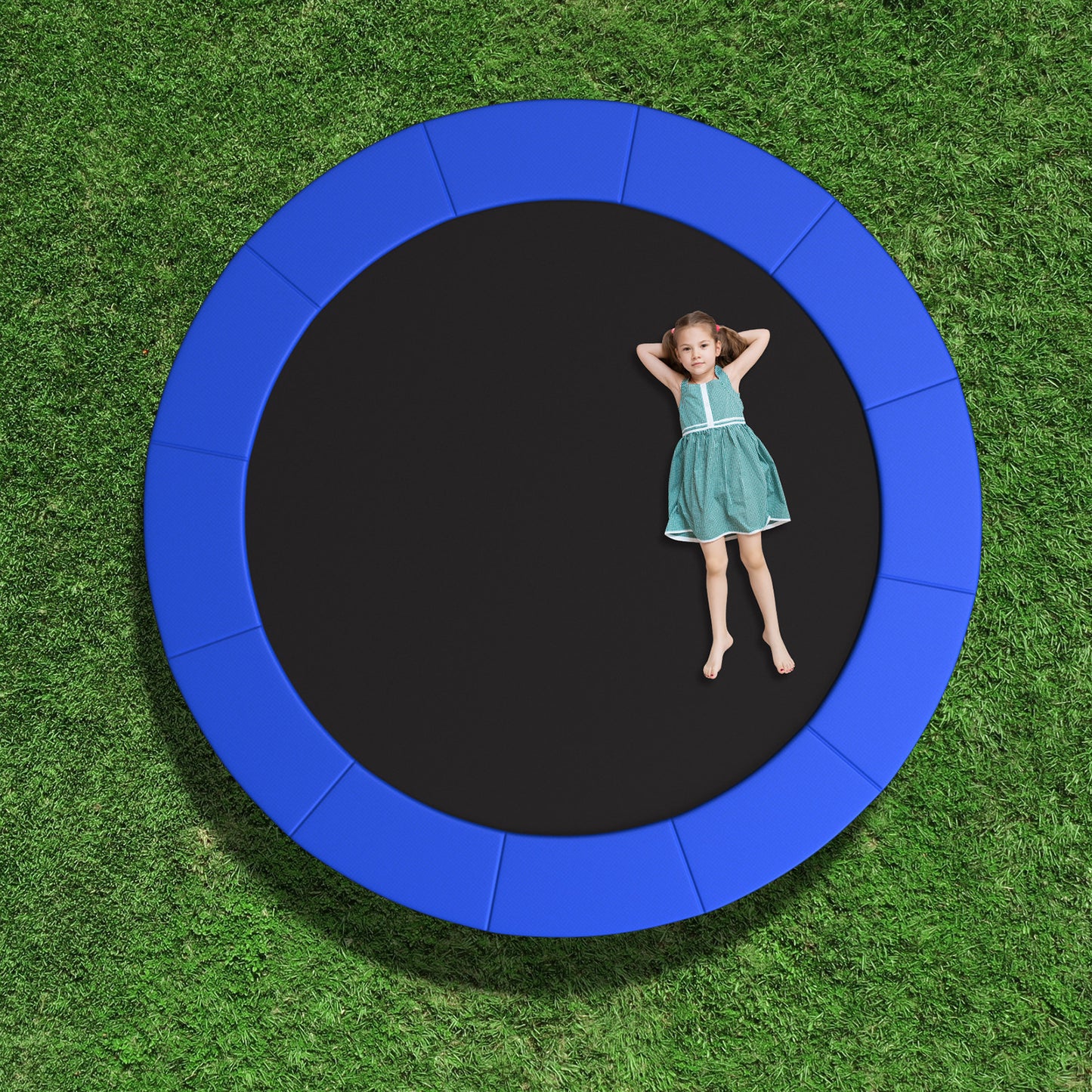 14ft Trampoline Pad Replacement, Safety Pad With Straps, Blue Outdoor Play at Gallery Canada