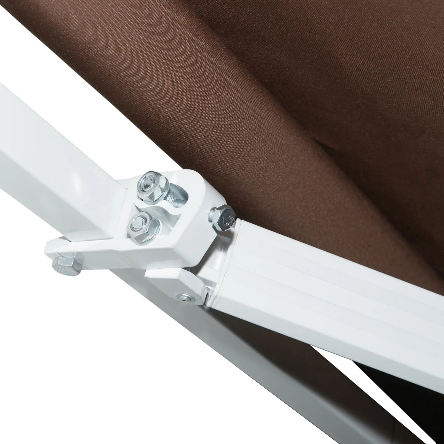12' x 8' Retractable Patio Awning, Manual Crank Handle, UV Water-Resistant Patio Awnings at Gallery Canada