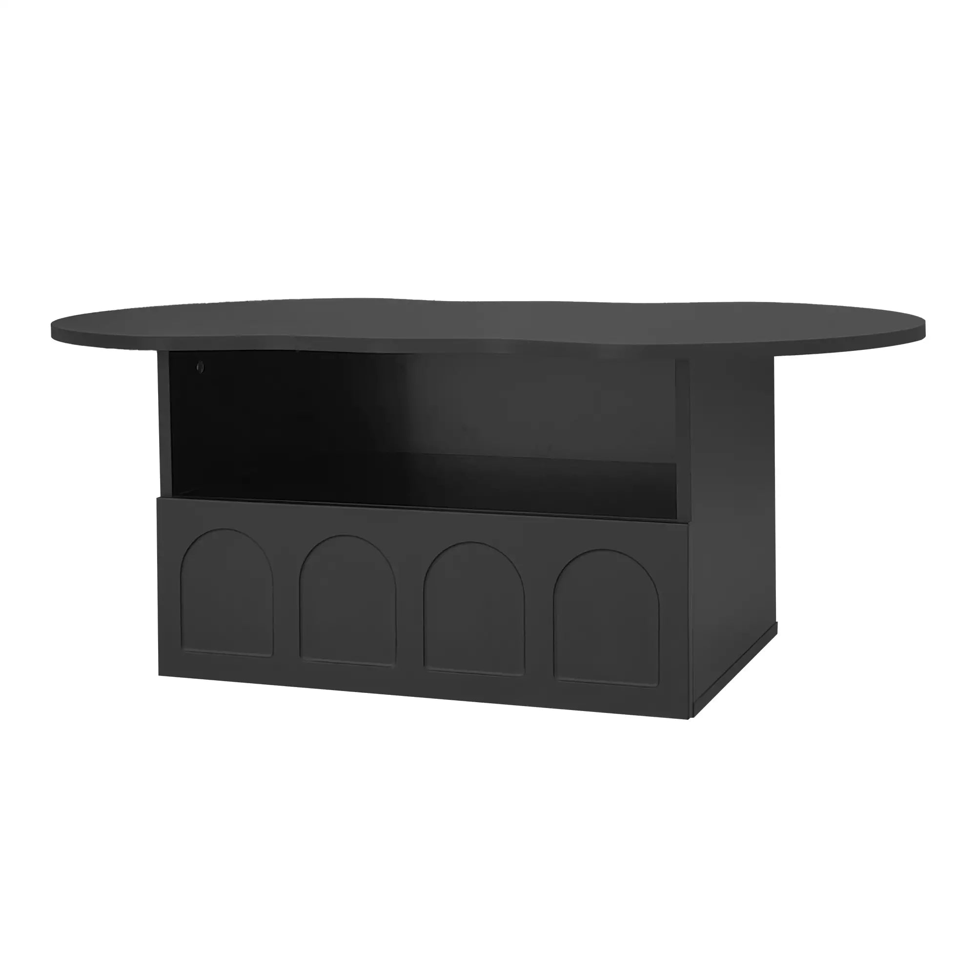 Coffee Table with Drawer, Open Storage, 39.5
