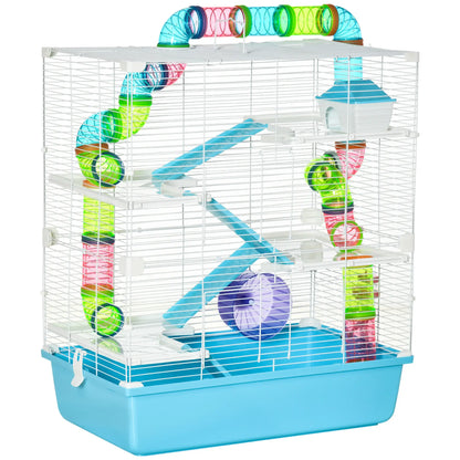 23" Large Hamster Cage, Small Animal House, 5-Level, Light Blue Hamster Cages Light Blue, white at Gallery Canada