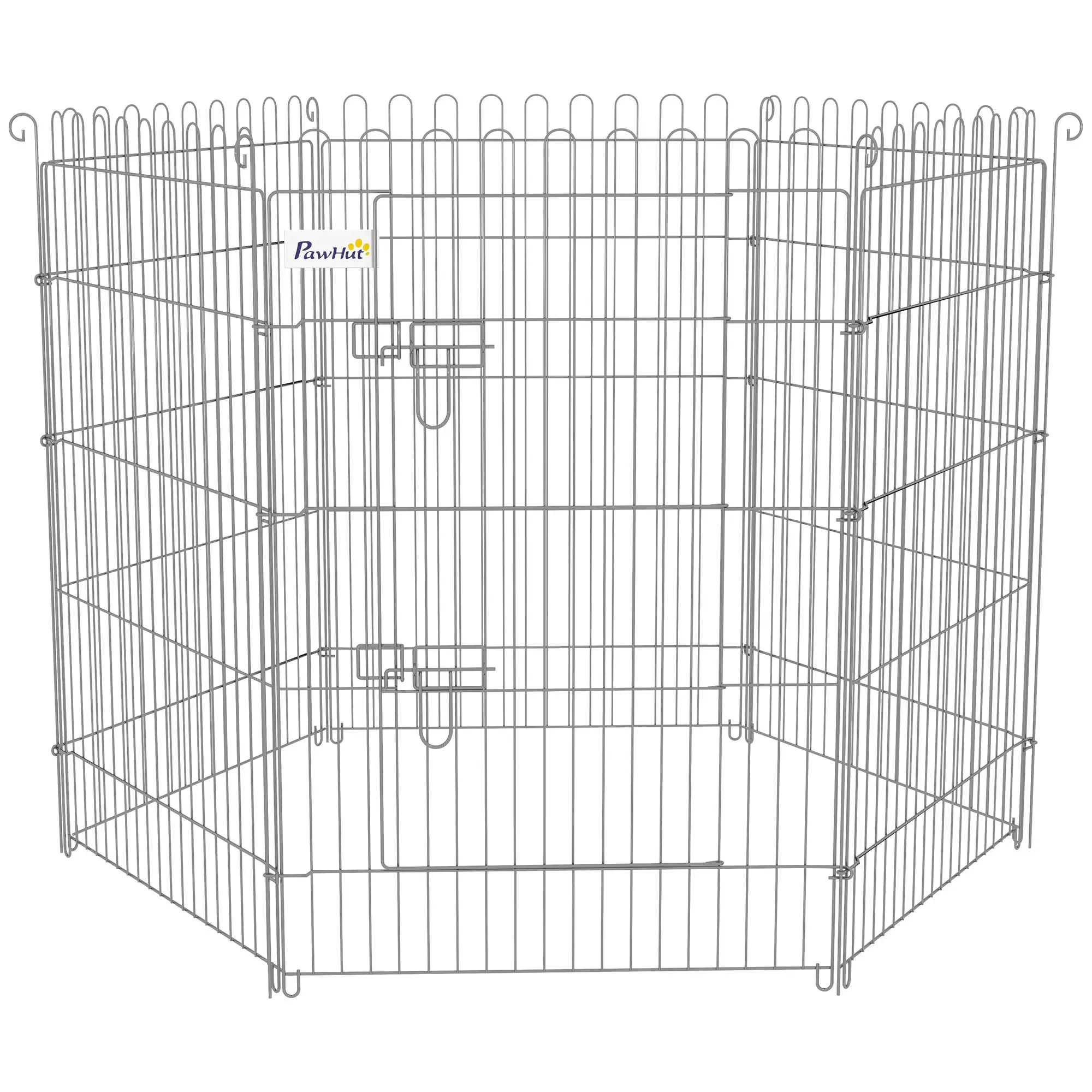 36 Inch 8-Panel Dog Playpen, Foldable Pet Exercise Crate, Black Dog Cages & Crates at Gallery Canada