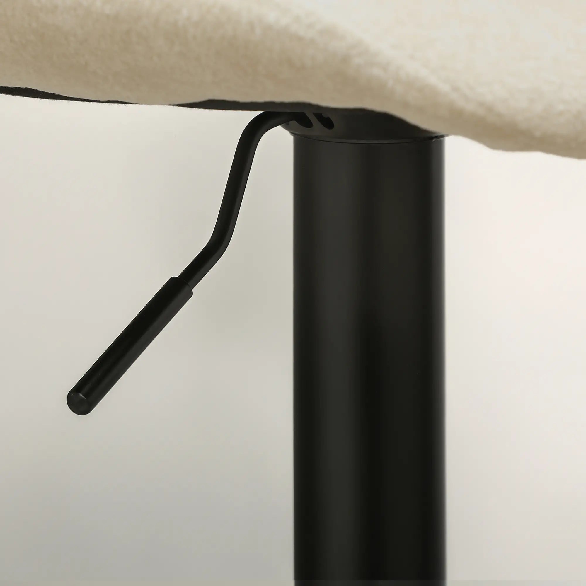 Adjustable Barstools Set of 2, Swivel with Back, Footrest, Beige Bar Stools at Gallery Canada
