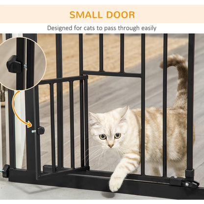 41" Easy Open Indoor Dog Gates for Doorways, House, Stair - Black Houses, Kennels & Pens at Gallery Canada