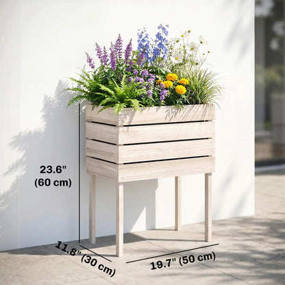 4PCS Wooden Raised Garden Beds, DIY Elevated Planter Box Kit, Indoor Outdoor Elevated Garden Beds at Gallery Canada