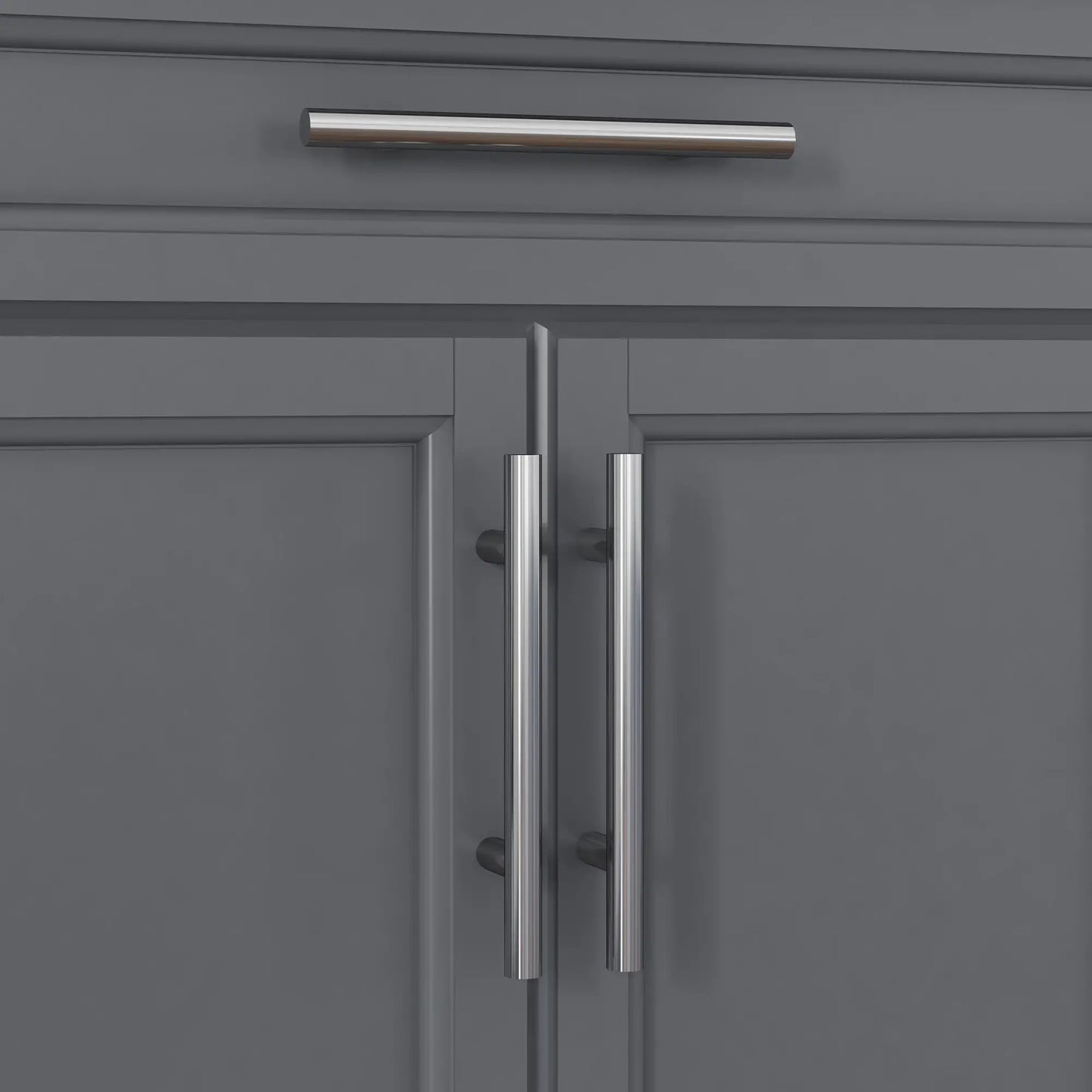 Kitchen Island, Stainless Steel Top, Rolling Cart with Drawer, Grey Kitchen Islands & Kitchen Carts at Gallery Canada