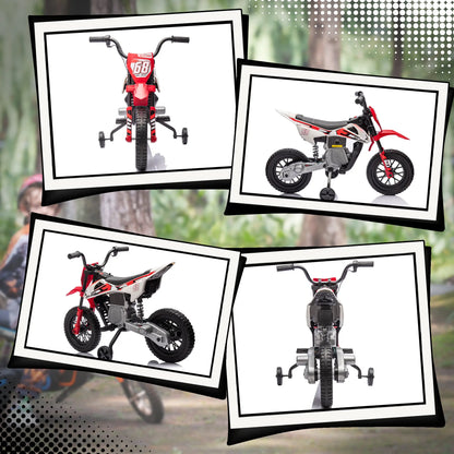 12V Kids Dirt Bike, Electric Motorcycle, Red Electric Motorcycles at Gallery Canada