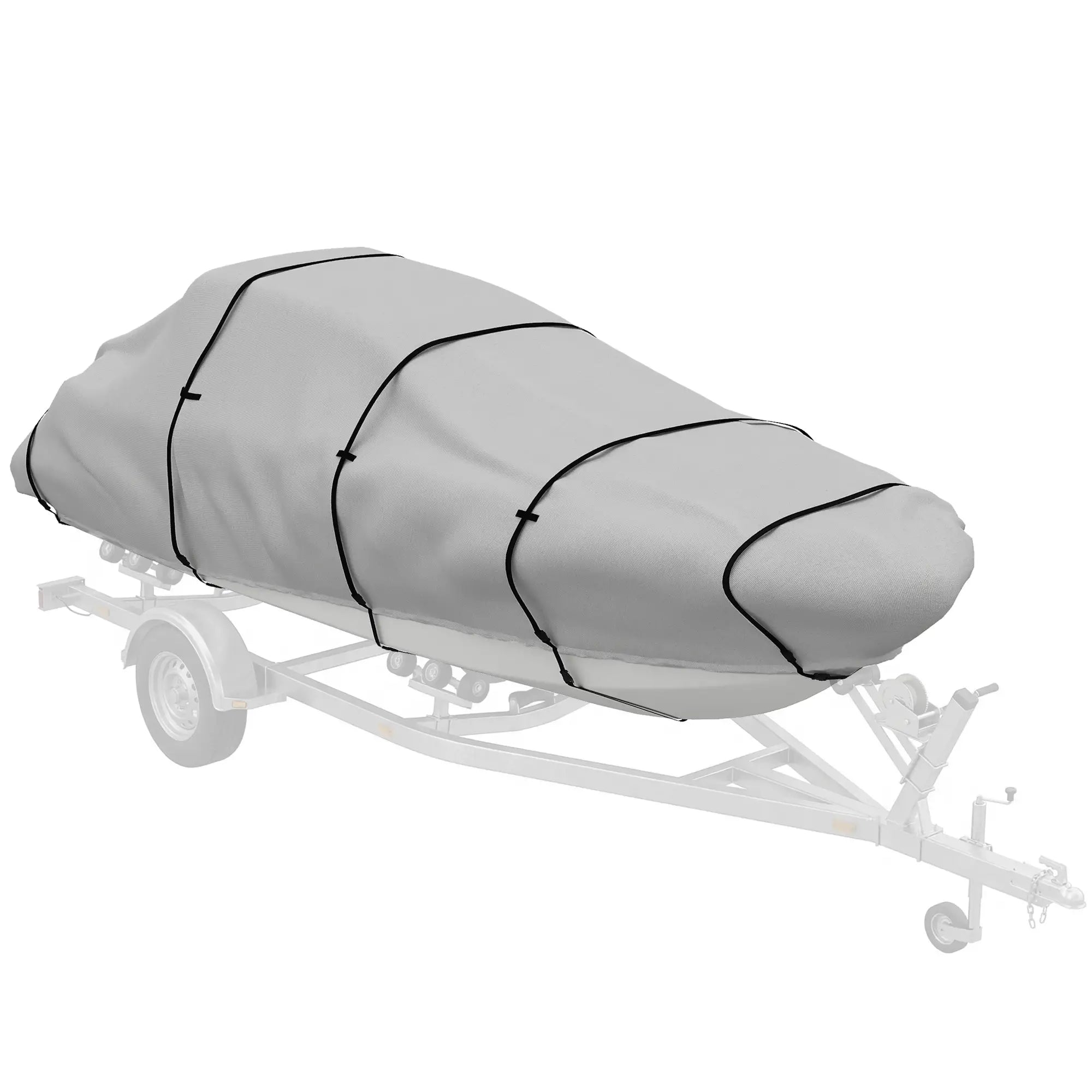 19-20 Ft Trailer Boat Cover, 3000mm Waterproof, Light Grey Water Sports & Boating Supplies at Gallery Canada