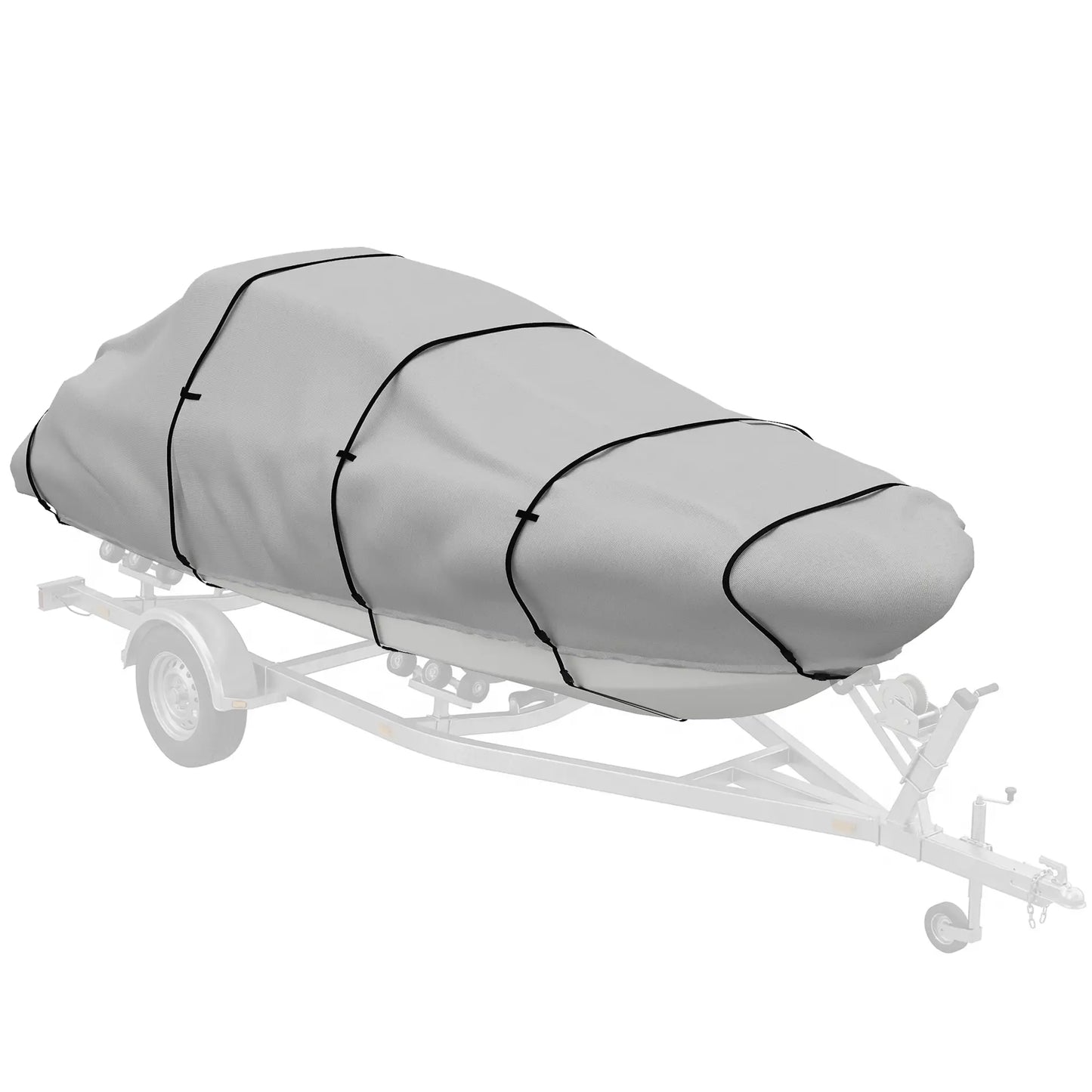 19-20 Ft Trailer Boat Cover, 3000mm Waterproof, Light Grey Water Sports & Boating Supplies at Gallery Canada