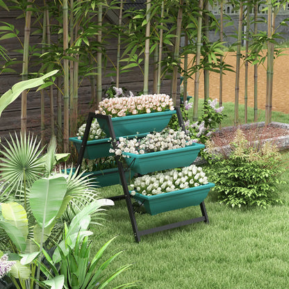 3-Tier Vertical Raised Garden Planter, 5 Boxes, Outdoor Plant Stand Plant Stands at Gallery Canada