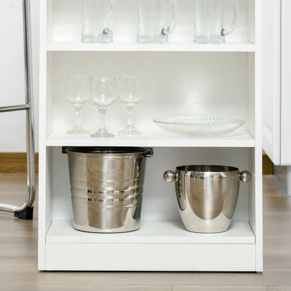 Bar Table, High Top Pub Table with 4 Shelves, Modern, Grey Bar Tables & Dining Tables at Gallery Canada