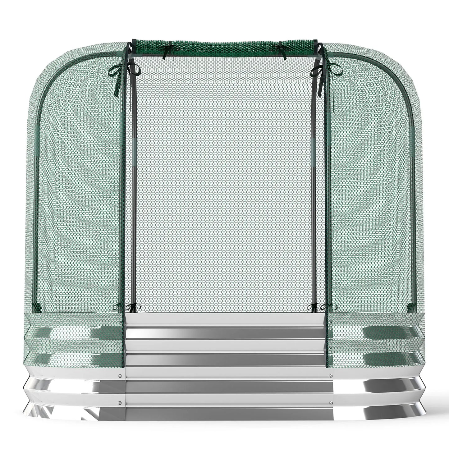 Galvanized Raised Garden Bed, Crop Cage Net Cover, Outdoor Planter Box Raised Garden Beds at Gallery Canada