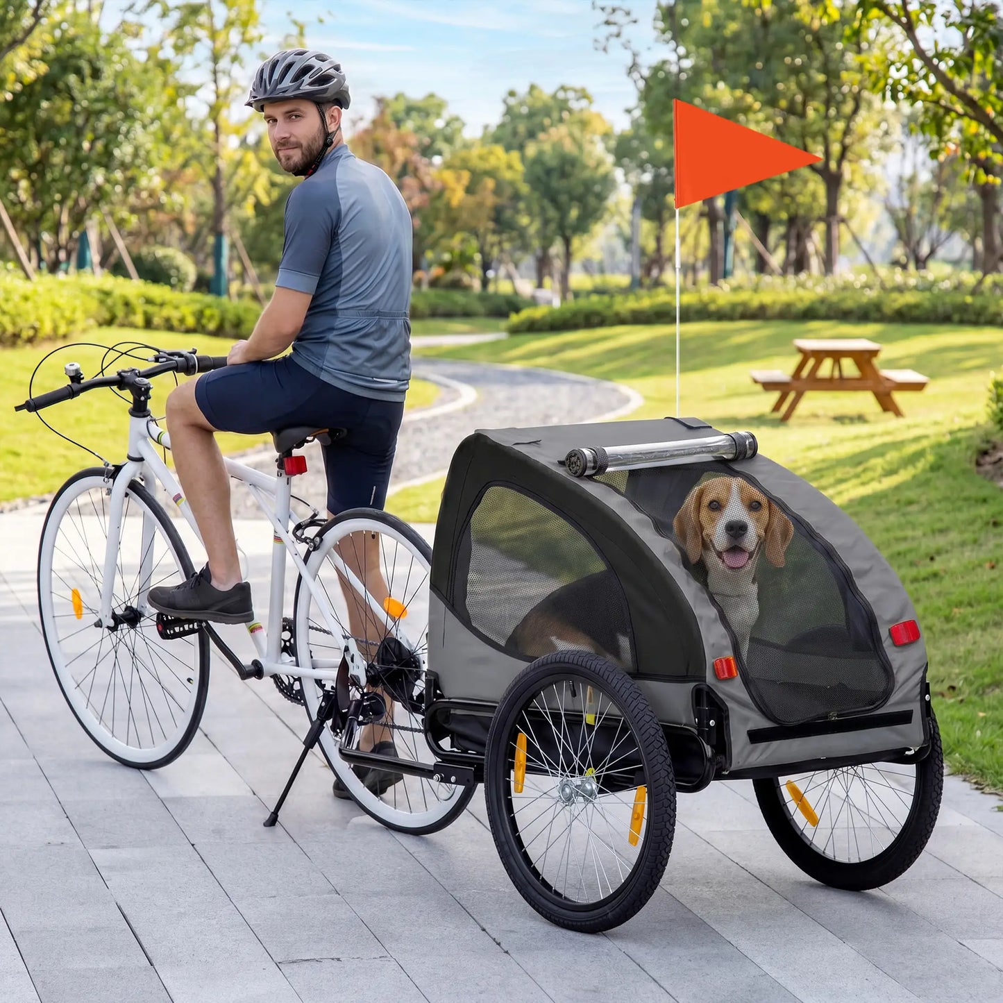 Dog Bike Trailer, Hitch Coupler, Quick Release Wheels, Medium, Black Dog Bike Trailers & Strollers at Gallery Canada