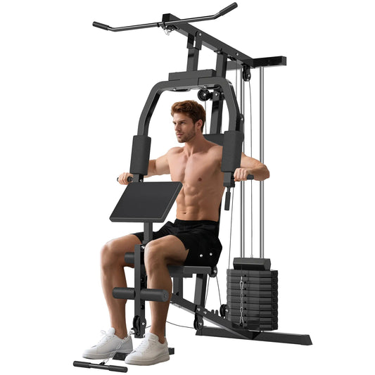 Multifunction Home Gym, Power Exercise Machine, Weight Training, Black Power Towers Black at Gallery Canada