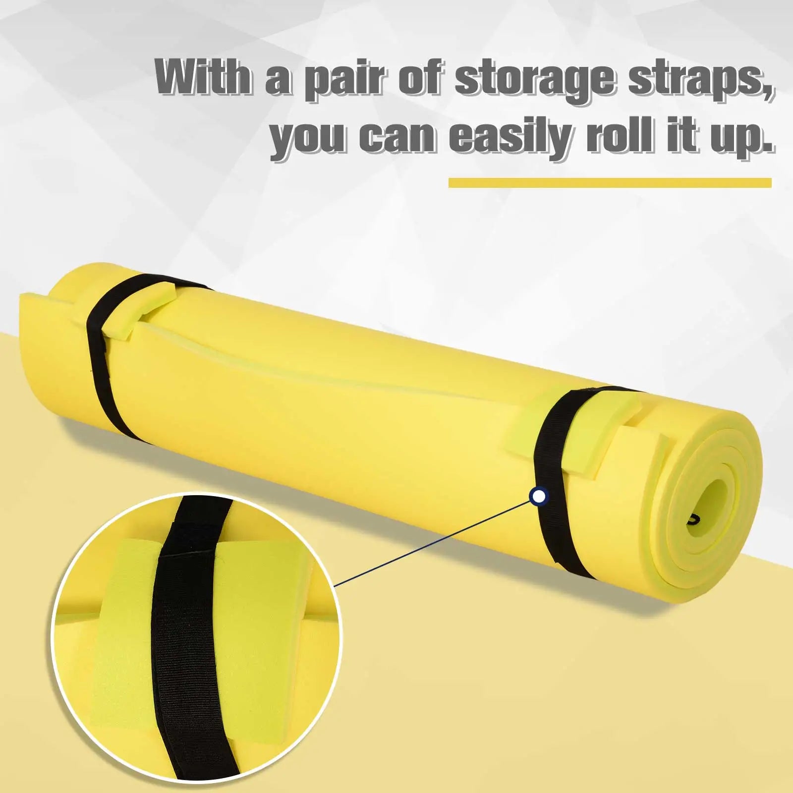 10' x 5' Lily Pad Floating Mat, Tear-Resistant XPE Foam, Yellow Floating Water Mats at Gallery Canada