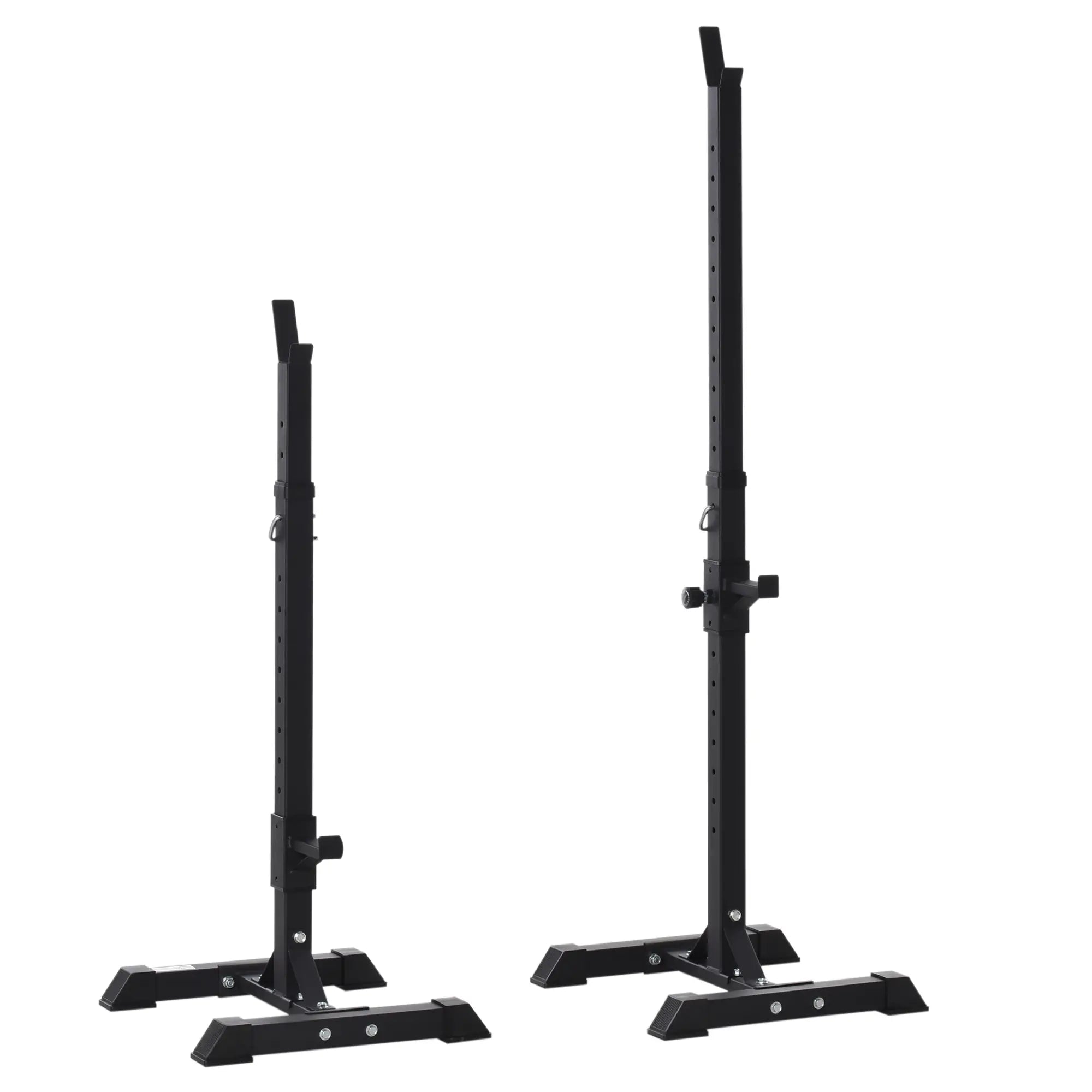Adjustable Power Squat Stand, 2 Bars Barbell Holder, Black Power Towers at Gallery Canada