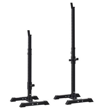 Adjustable Power Squat Stand, 2 Bars Barbell Holder, Black Power Towers at Gallery Canada