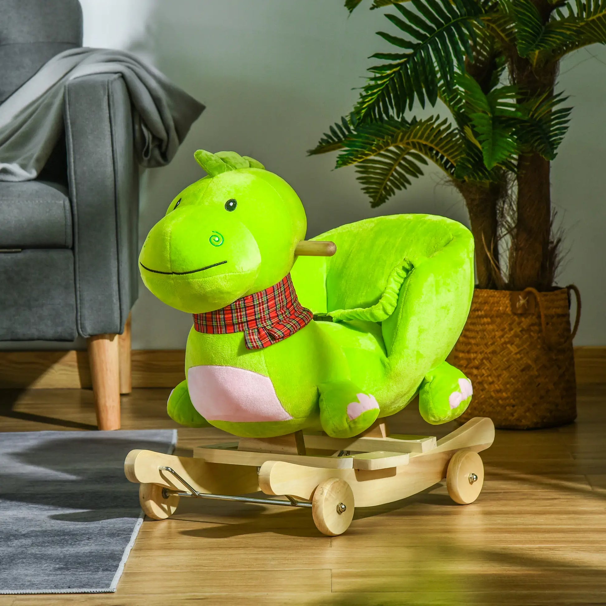 Interactive Plush Ride-On Rocking Dinosaur, Nursery Songs, 18+ Months Rocking Horses at Gallery Canada
