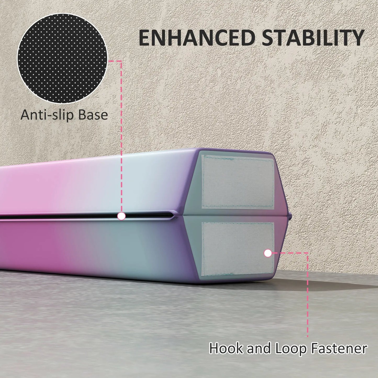 7ft Folding Balance Beam, Gymnastics Equipment, Anti-Slip, Multicolour Gymnastics Mats at Gallery Canada