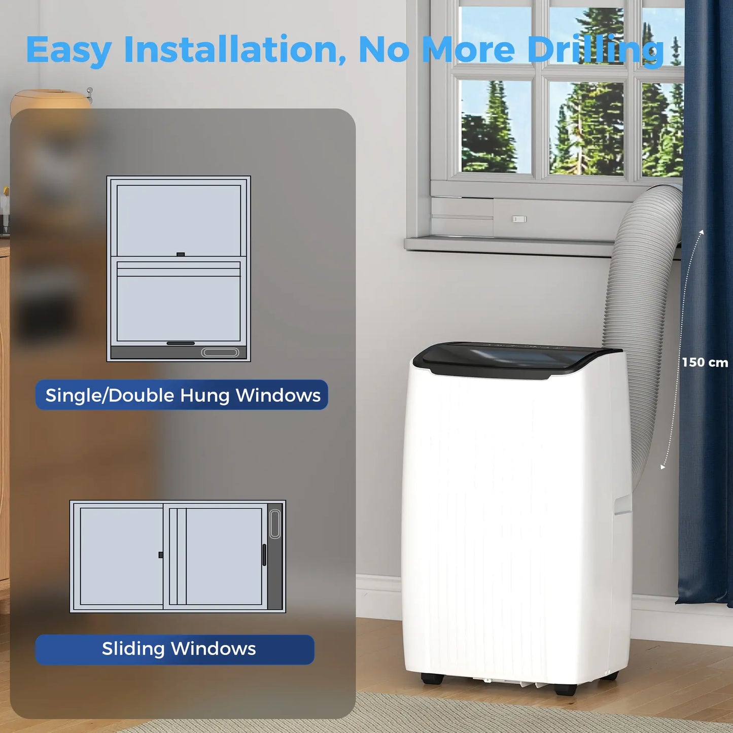 14000 BTU 5-In-1 Portable Air Conditioner, White Air Conditioner at Gallery Canada