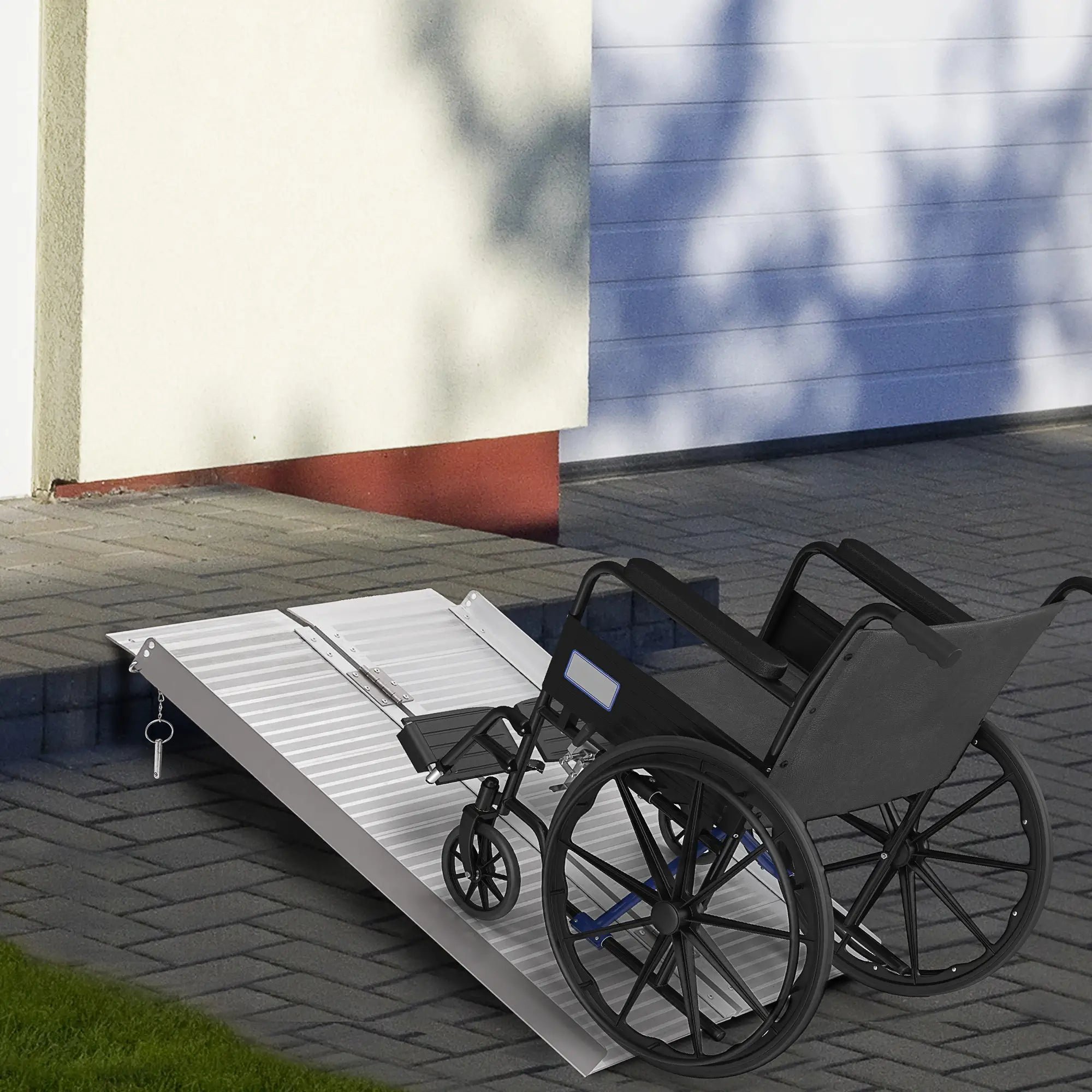 3ft Textured Aluminum Folding Wheelchair Ramp, Portable Threshold Ramp Knee Walker & Wheelchair Ramps at Gallery Canada