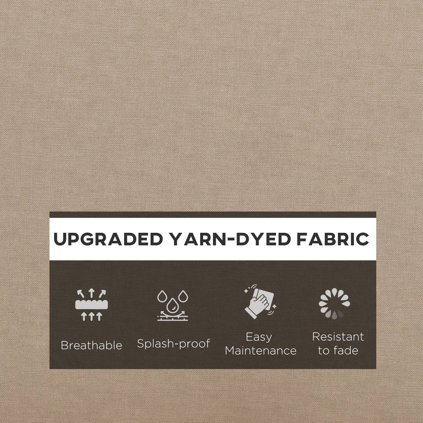 4-Piece Seat Cushion Pillows, Patio Chair Cushions Set, Beige Patio Chair Cushions at Gallery Canada