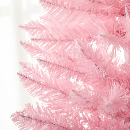 7' Pre Lit Artificial Pencil Christmas Tree, Warm White LED Lights, Pink Pencil Christmas Trees at Gallery Canada