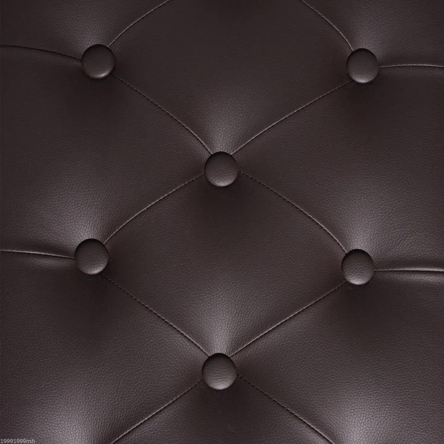 Faux Leather Padded Piano Bench, Double, Music Storage, Brown Piano Benches at Gallery Canada