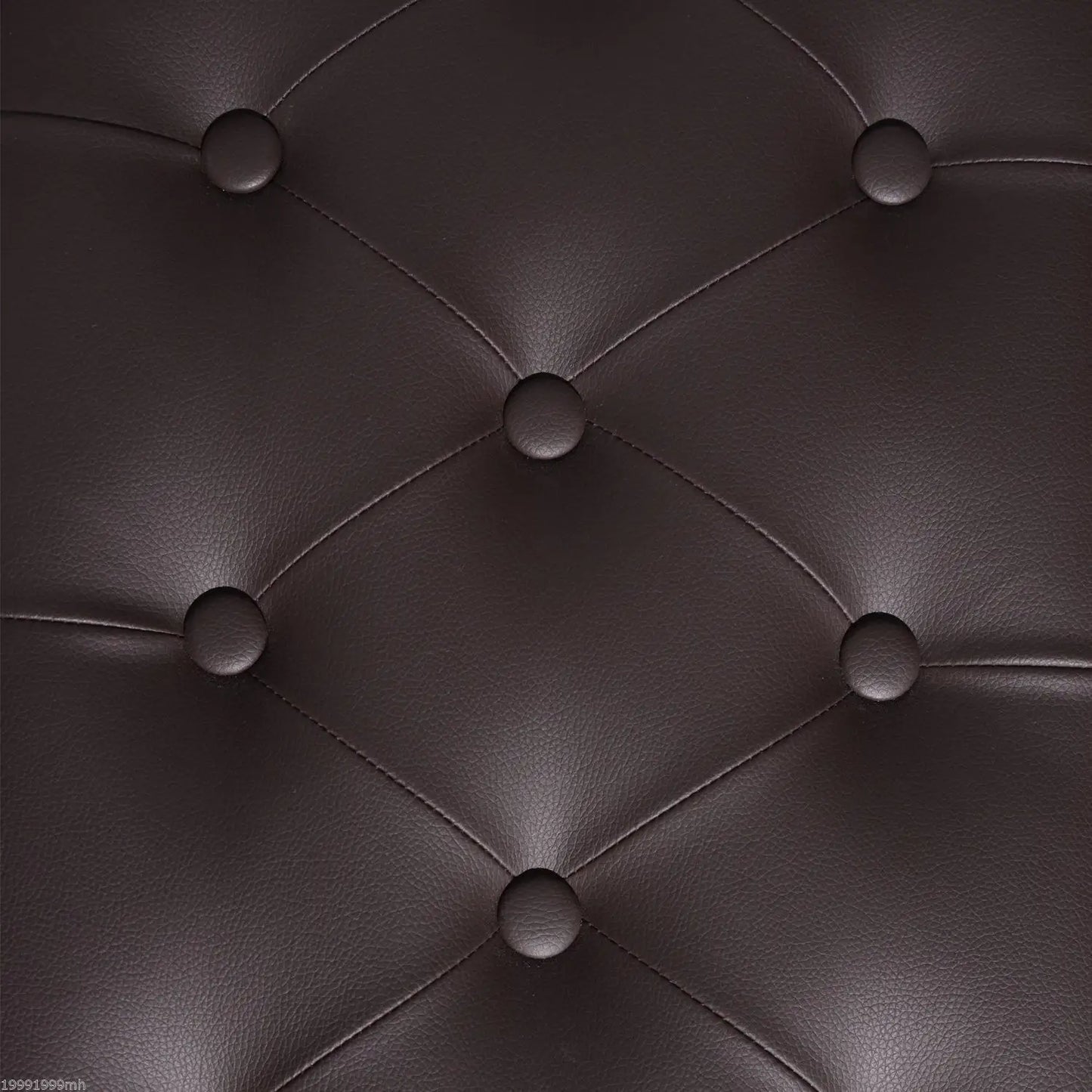 Faux Leather Padded Piano Bench, Double, Music Storage, Brown Piano Benches at Gallery Canada