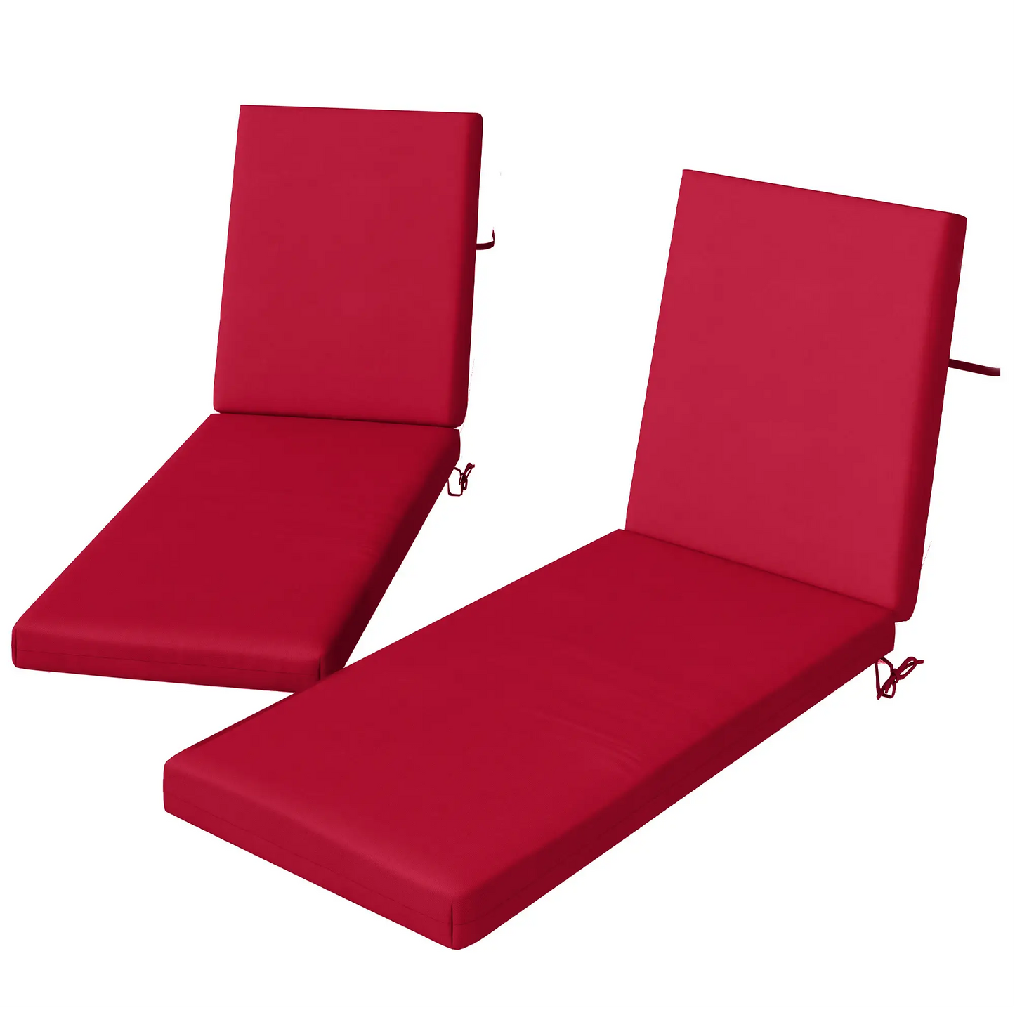 Patio Chair Cushion Set, 2-Piece, With Ties, Wine Red Patio Chair Cushions Wine Red at Gallery Canada