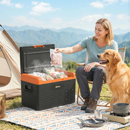32 Quart Car Fridge, Portable Freezer, Electric Cooler Box, 12/24V DC, 100-240V AC Car Coolers at Gallery Canada