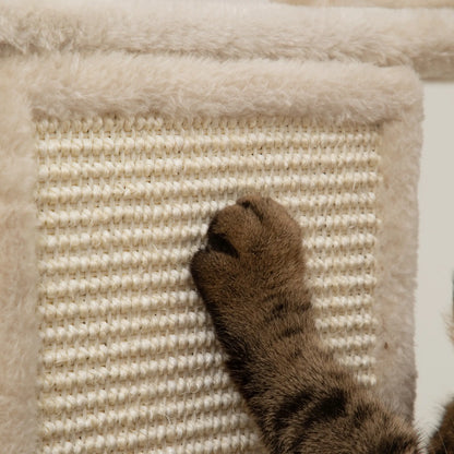 81" Large Cat Tree, Scratching Posts, Condos, Beds, Hammocks, Beige Cat Trees at Gallery Canada