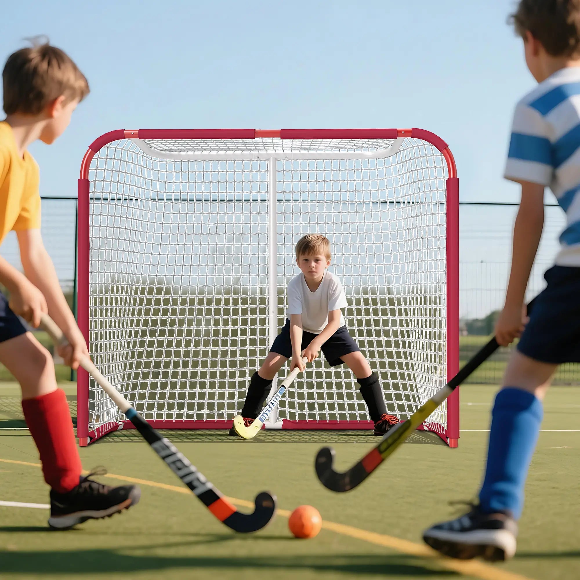 Hockey Net, Steel Frame, PE Mesh, Outdoor Training Equipment Football at Gallery Canada