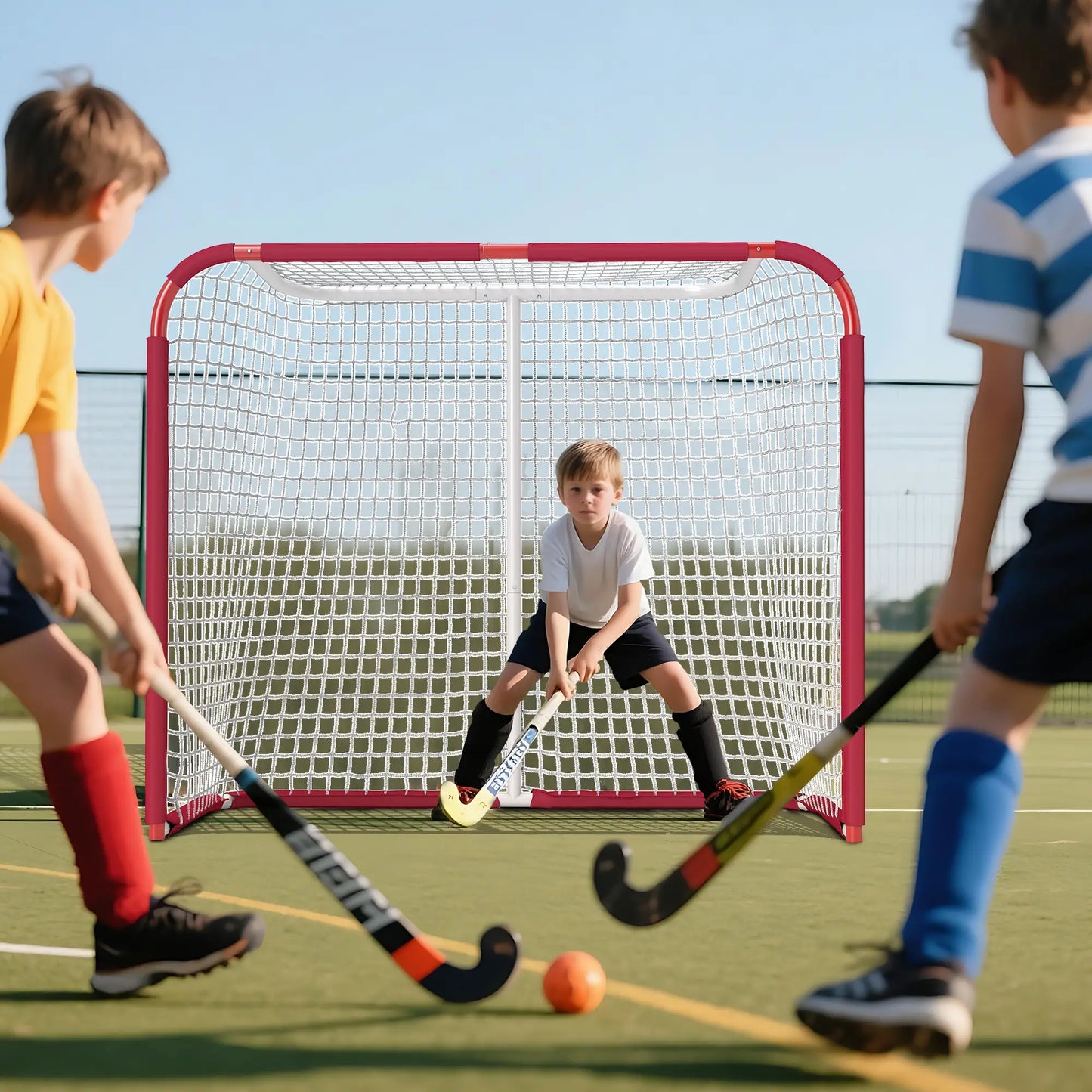Hockey Net, Steel Frame, PE Mesh, Outdoor Training Equipment Football at Gallery Canada
