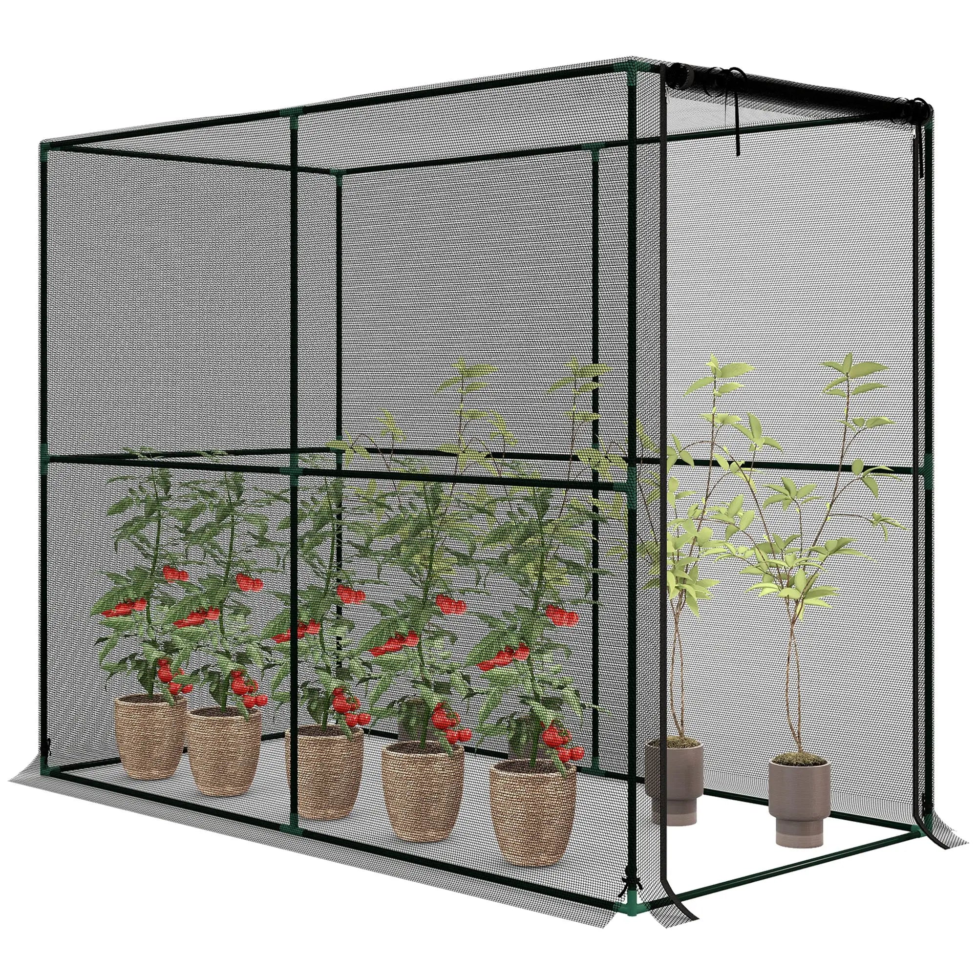 Plant Protection Cage With Zippered Door, Black Crop Cage at Gallery Canada