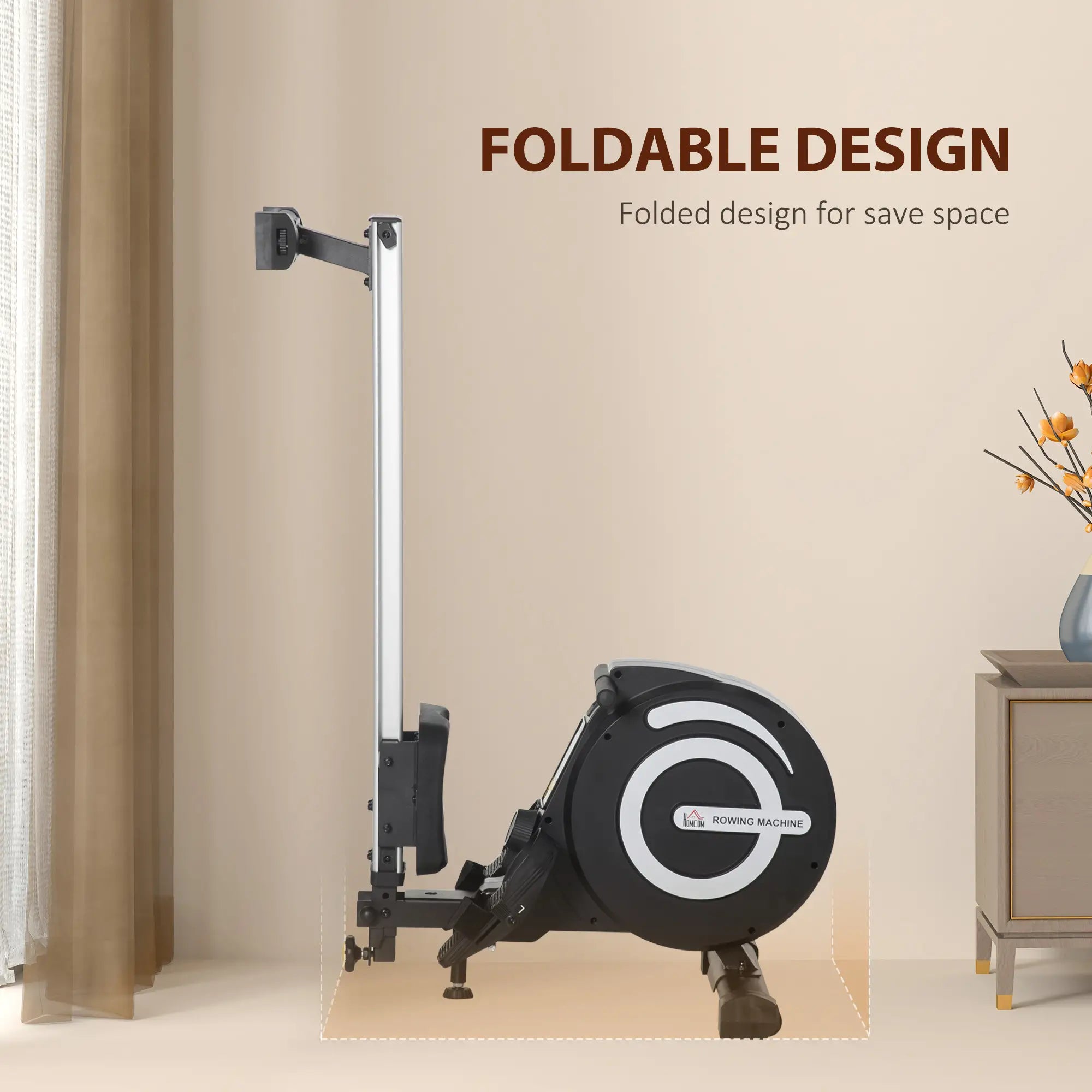 Magnetic Rowing Machine, Adjustable Resistance, LCD Monitor, Full Body Fitness Aerobic Equipment at Gallery Canada