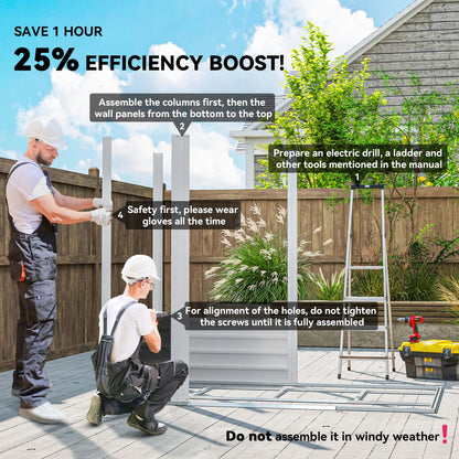 7' x 4' Metal Garden Shed, Lockable Doors, Dark Grey Sheds at Gallery Canada