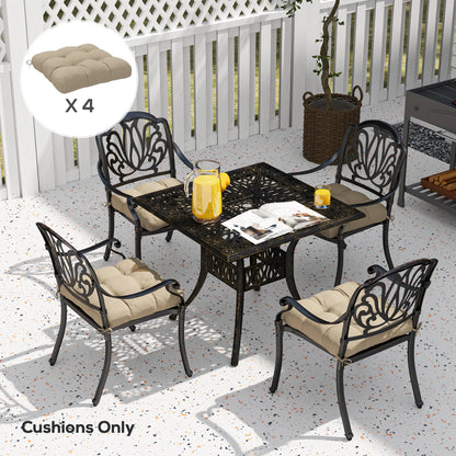 4-Piece Patio Chair Cushion Set With Ties, Indoor Outdoor Replacement Patio Chair Cushions at Gallery Canada