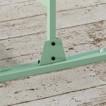 6.5FT Metal Privacy Screen, Leaf Style, Light Green Side Awnings at Gallery Canada