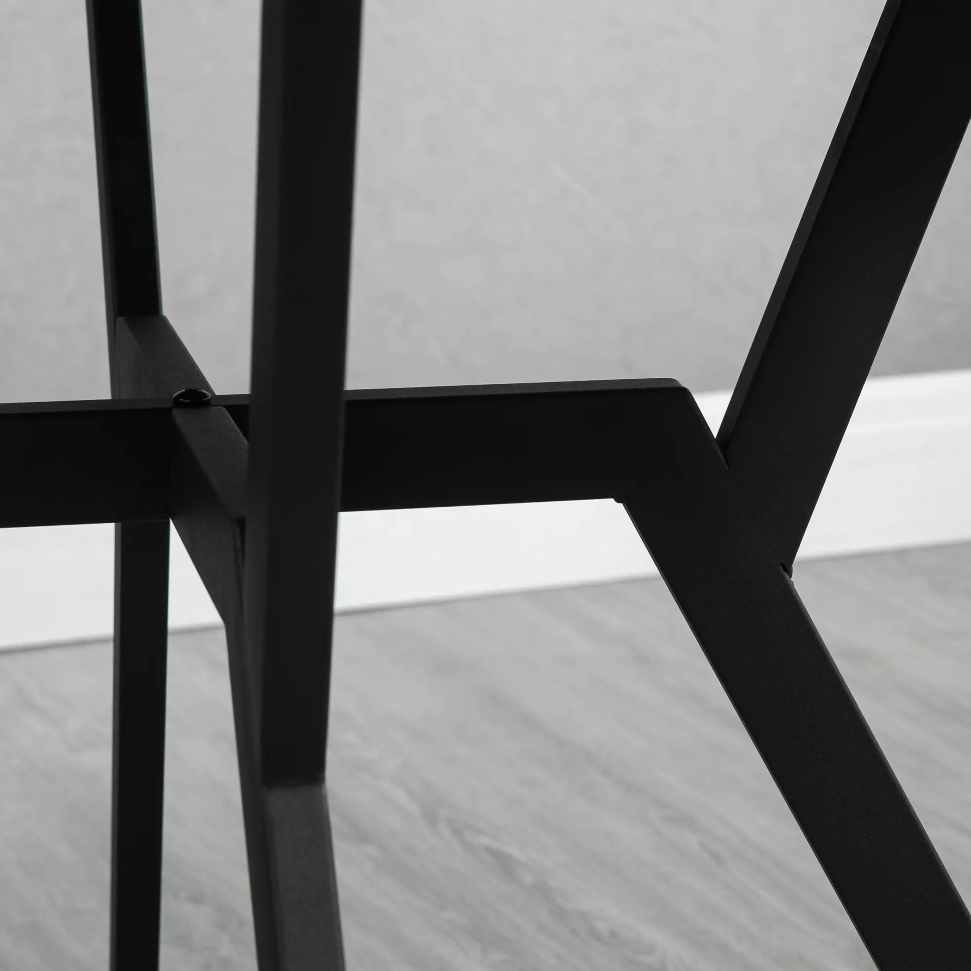 35" Round Dining Table, Modern Steel Frame, Brown Bar Tables & Dining Tables at Gallery Canada