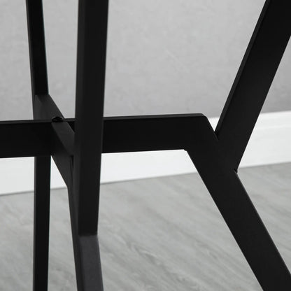 35" Round Dining Table, Modern Steel Frame, Brown Bar Tables & Dining Tables at Gallery Canada