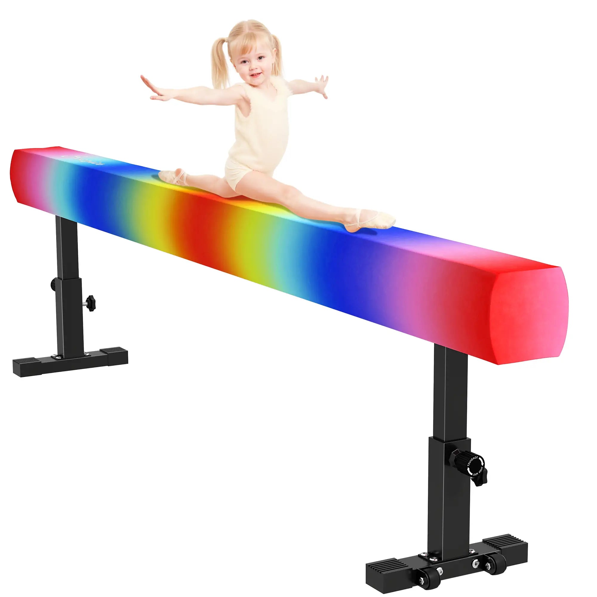 7.5ft Adjustable Gymnastics Balance Beam With Wheels, Training Equipment Gymnastics Mats at Gallery Canada