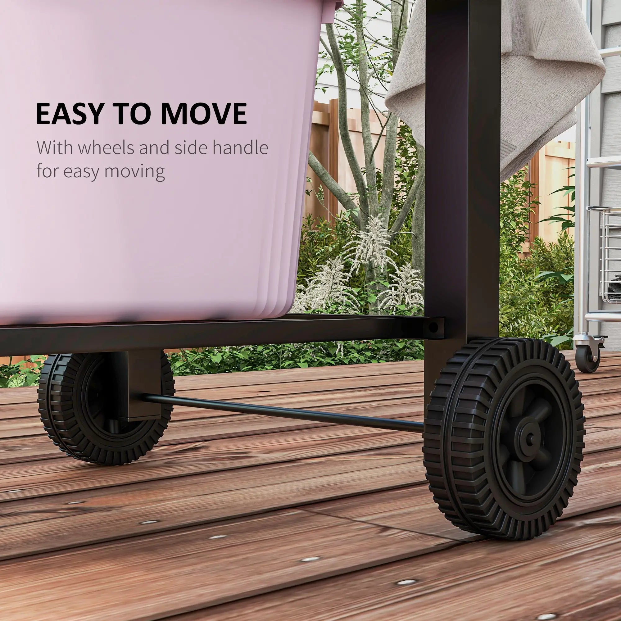 Portable Stainless Steel BBQ Trolley Grill With Wheels, Side Shelf Charcoal BBQ Grils at Gallery Canada