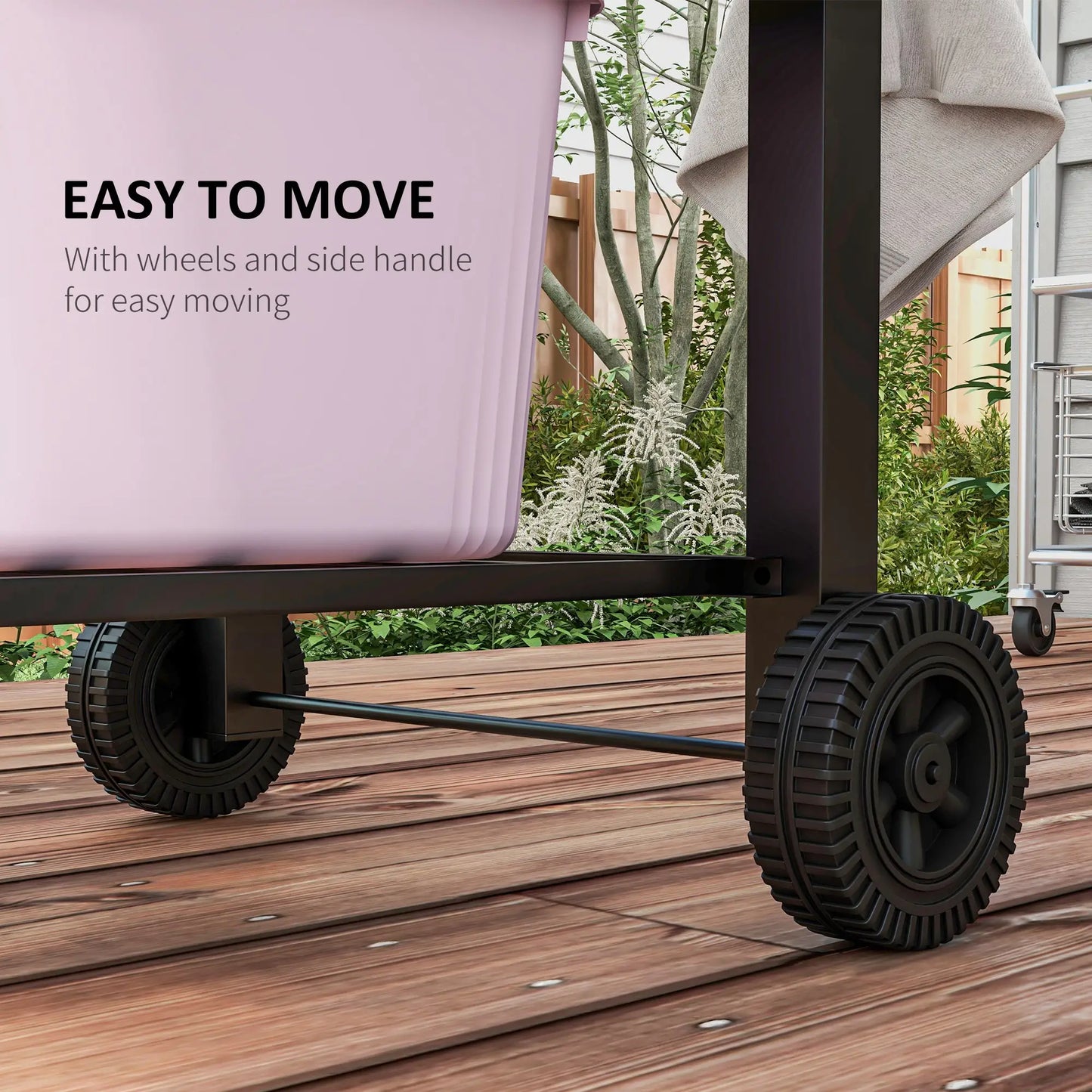 Portable Stainless Steel BBQ Trolley Grill With Wheels, Side Shelf Charcoal BBQ Grils at Gallery Canada