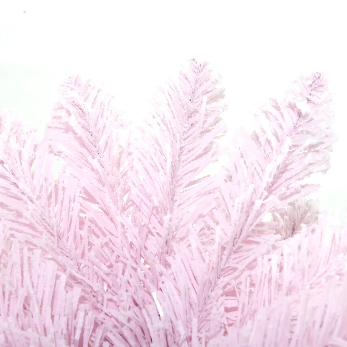 7ft Flocked Pencil Christmas Tree, Realistic Branches, Pink Flocked Christmas Trees at Gallery Canada