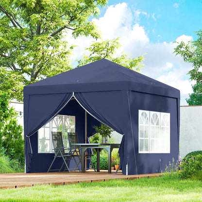 10'x10' Outdoor Pop Up Party Tent Wedding Gazebo Canopy, Blue Pop Up Canopies at Gallery Canada