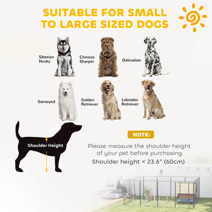 Heavy Duty Pet Playpen, 16 Panels Steel Dog Fence, 47" Height Houses, Kennels & Pens at Gallery Canada